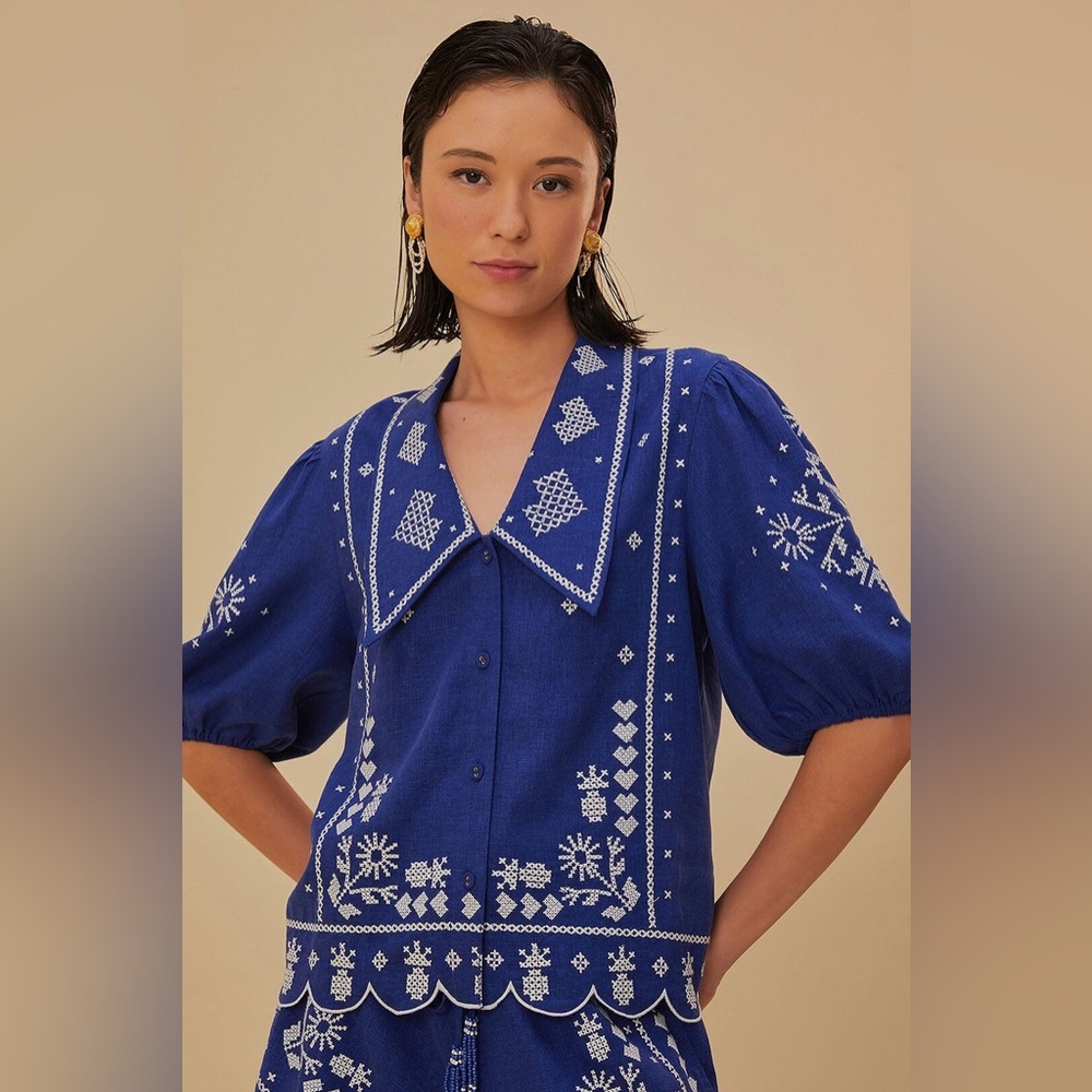 NWT Gorgeous Farm Rio Blouse